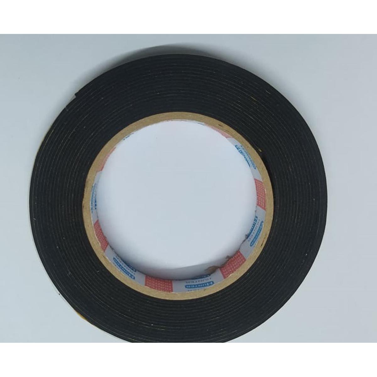 Double Sided Foam Tape 1″ Inch Black Color Heavy Duty Gum