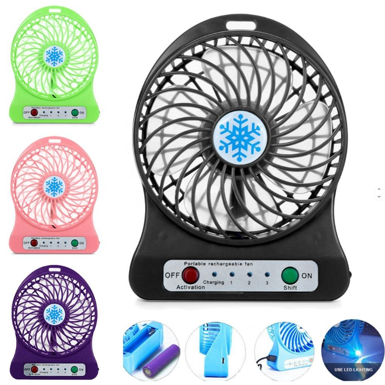 Mini Fan USB Rechargable Desk and Portable FAN